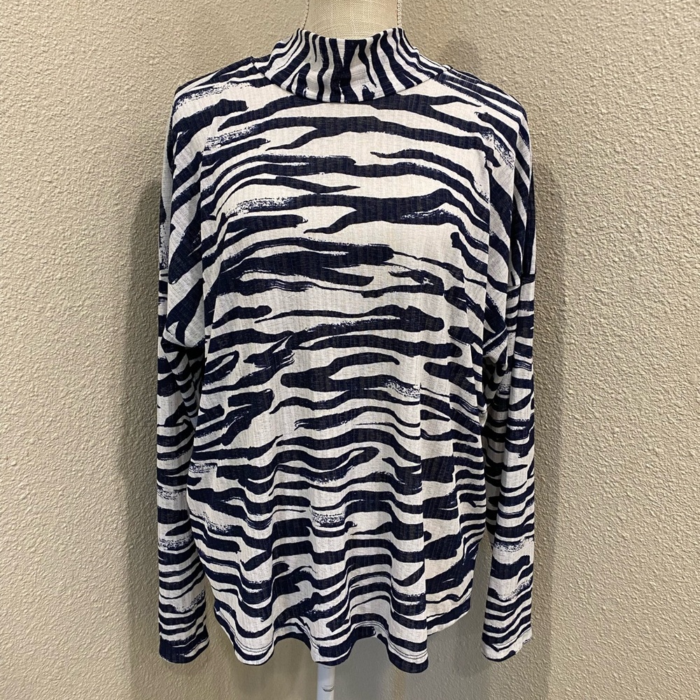 Nine West Zebra Top